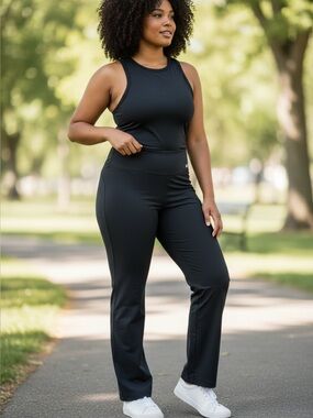 Nike Black High-Waist Flare Track Pants for Women